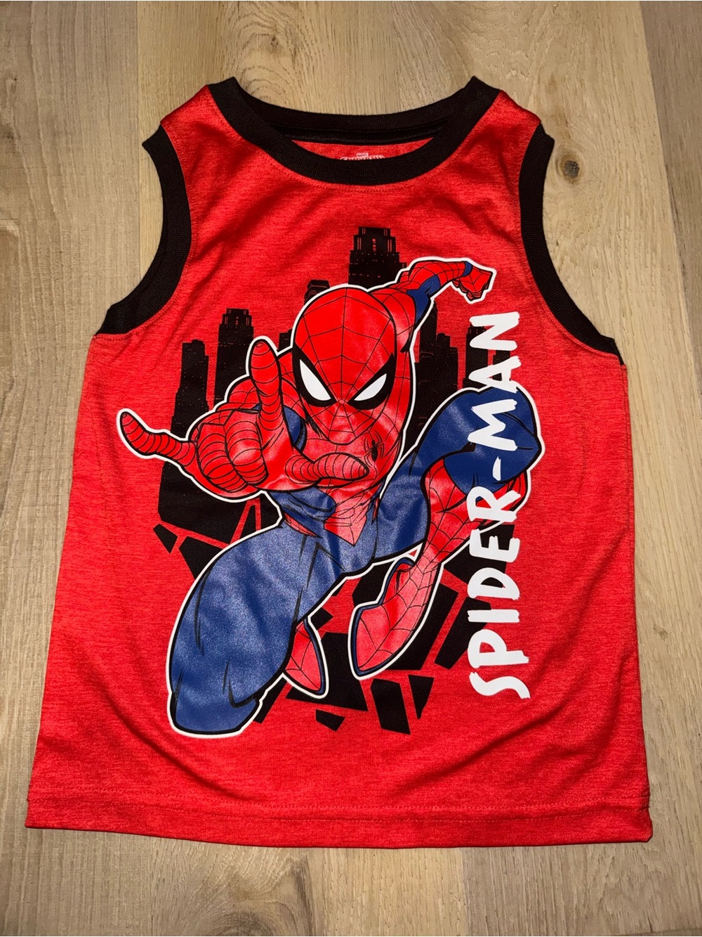 Spider-Man Red Sleeveless Kids Tank Top
